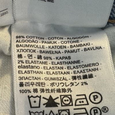 Levis 510 Jeans Mens 30x29 (32x30) Light Wash Blue Skinny Mid Rise Stretch Denim - Thumbnail 6