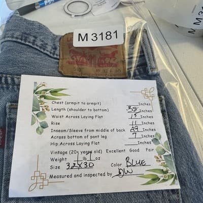 Levis 510 Jeans Mens 30x29 (32x30) Light Wash Blue Skinny Mid Rise Stretch Denim - Thumbnail 11