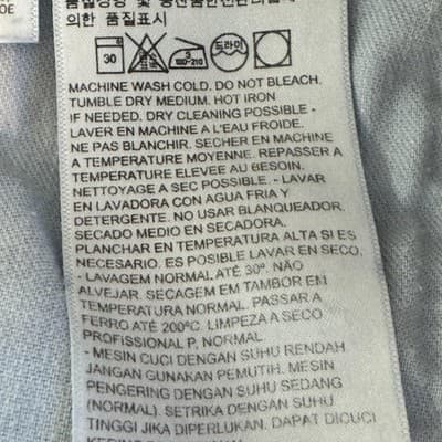 Levis 505 Jeans Mens 40x30 Blue Denim Straight Leg Classic Fit Medium Wash - Thumbnail 7