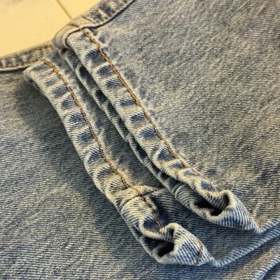 Levis 510 Jeans Mens 30x29 (32x30) Light Wash Blue Skinny Mid Rise Stretch Denim - Thumbnail 9