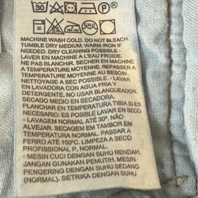 Levis 559 Jeans Mens 40x32 Blue Whiskered Straight Fit Stretch Denim Pants - Thumbnail 6