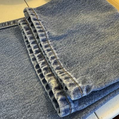 Levis 505 Jeans Mens 36x30 Blue Straight Leg Medium Wash Denim Cotton Classic - Thumbnail 10