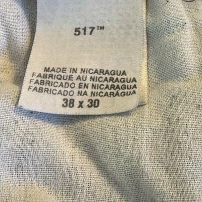 Levis 517 Jeans Mens 38x30 Blue Medium Wash Bootcut Denim Classic Fit Whiskered - Thumbnail 6