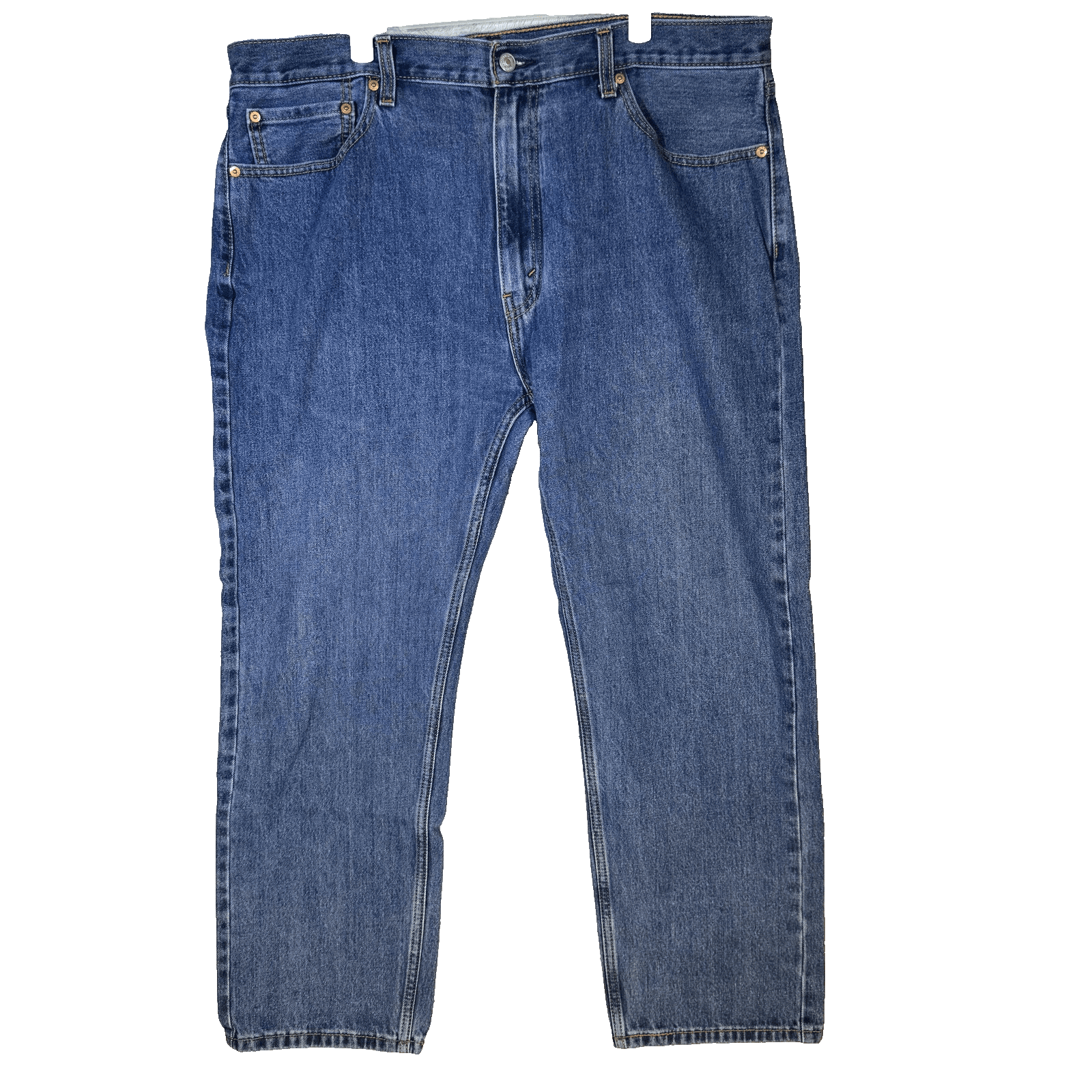 Levis 505 Jeans Mens 40x30 Blue Classic Straight Leg Denim Medium Wash USA Style - Image 1