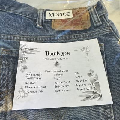 Vintage Levis 517 Jeans Mens 40x30 Blue Boot Cut Denim Faded Distressed 90s - Thumbnail 9