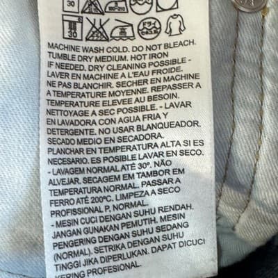 Levis 550 Jeans Mens 42x29 Relaxed Fit Tapered Leg Denim Pants Good Condition - Thumbnail 7