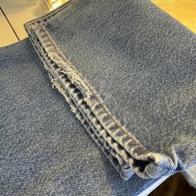 Vintage Levis 517 Jeans Mens 40x30 Blue Boot Cut Denim Faded Distressed 90s - Thumbnail 8