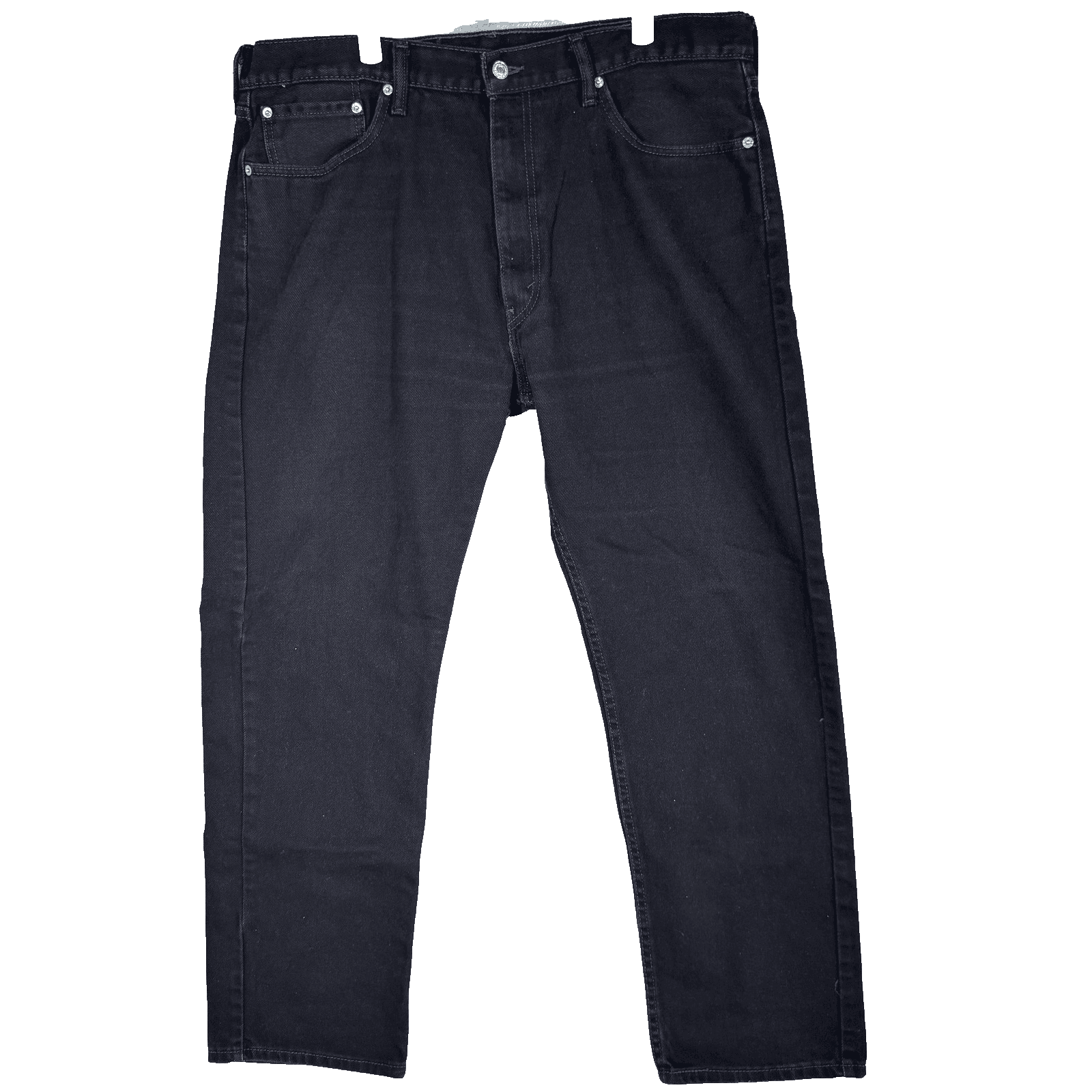 Levis 505 Jeans Mens 40x32 Black Classic Straight Leg Denim Pants 100% Cotton - Image 1