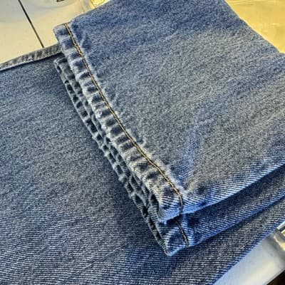 Levis 550 Jeans Mens 36x30 Blue Medium Wash Relaxed Fit Tapered Leg Denim - Thumbnail 10