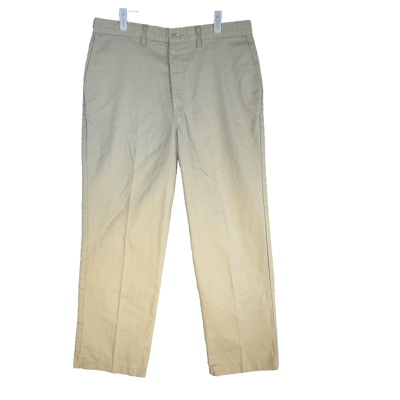 Vintage Dickies Pants Mens 36x29 Beige Khaki Flat Front Workwear Straight Leg - Image 1