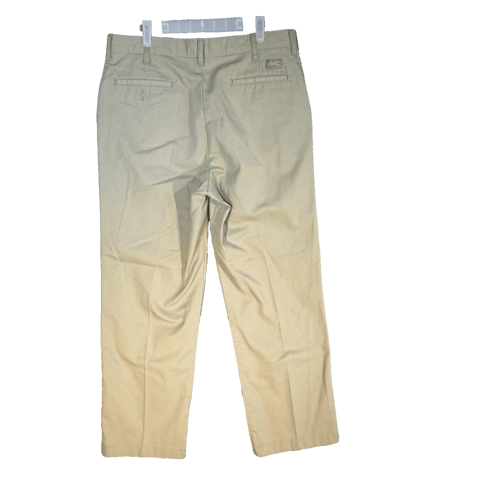 Vintage Dickies Pants Mens 36x29 Beige Khaki Flat Front Workwear Straight Leg - Thumbnail 2