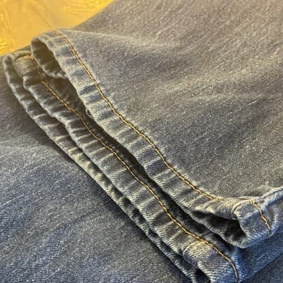 Levis 505 Jeans Mens 40x32 Blue Medium Wash Straight Stretch Denim Mid Rise - Thumbnail 9