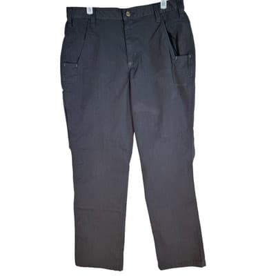 Carhartt Pants Mens 32x29 Gray Ripstop Workwear Utility Pockets Zip Side Cargo - Image 1