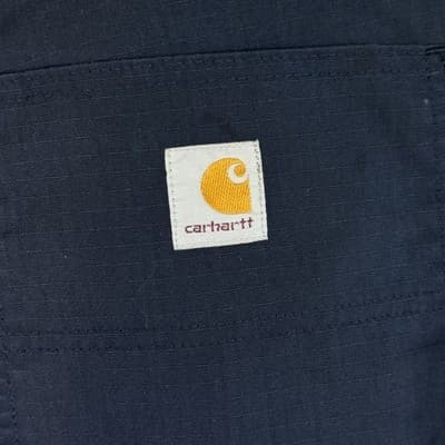 Carhartt Pants Mens 38x30 Navy Blue Relaxed Fit Ripstop Workwear Outdoor Pocket - Thumbnail 7