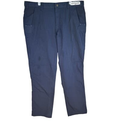Carhartt Pants Mens 38x32 Navy Relaxed Fit Workwear Ripstop Utility Pockets Zip - Image 1