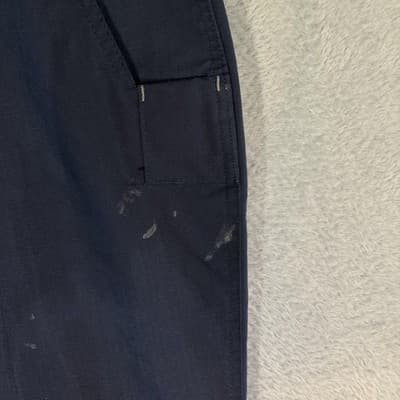 Carhartt Pants Mens 34x29 Navy Ripstop Relaxed Fit Workwear Utility Stain Zip - Thumbnail 4