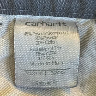 Carhartt Pants Mens 32x32 Gray Relaxed Fit Ripstop Utility Workwear Cargo - Thumbnail 8