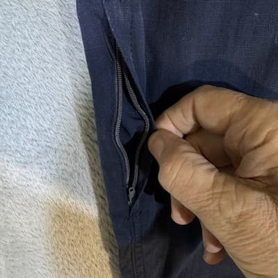 Carhartt Pants Mens 38x32 Navy Blue Ripstop Relaxed Fit Workwear Zipper Pockets - Thumbnail 6