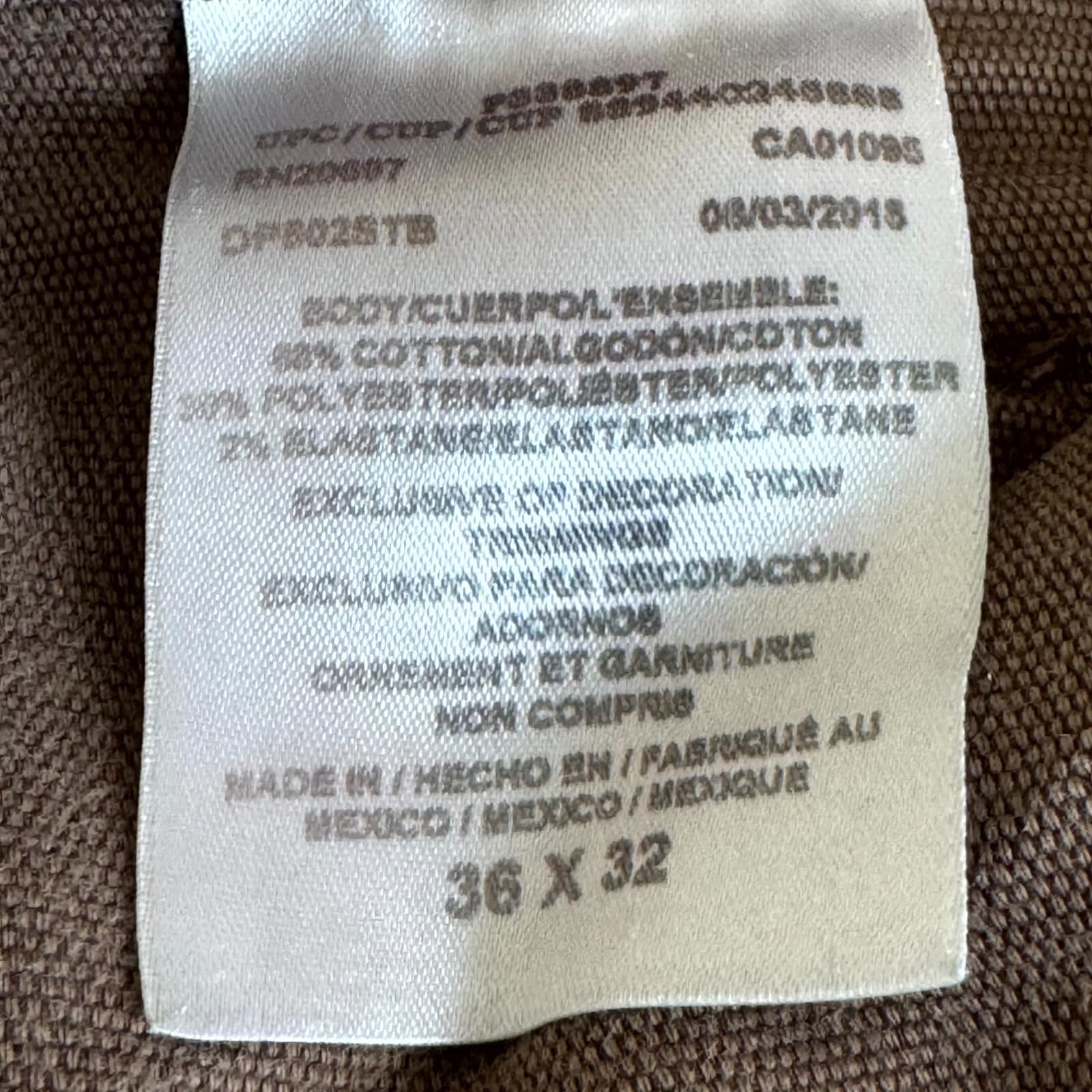 Dickies Men’s Carpenter Jeans 36X32 Brown Denim Regular Fit Workwear Straight - Thumbnail 11