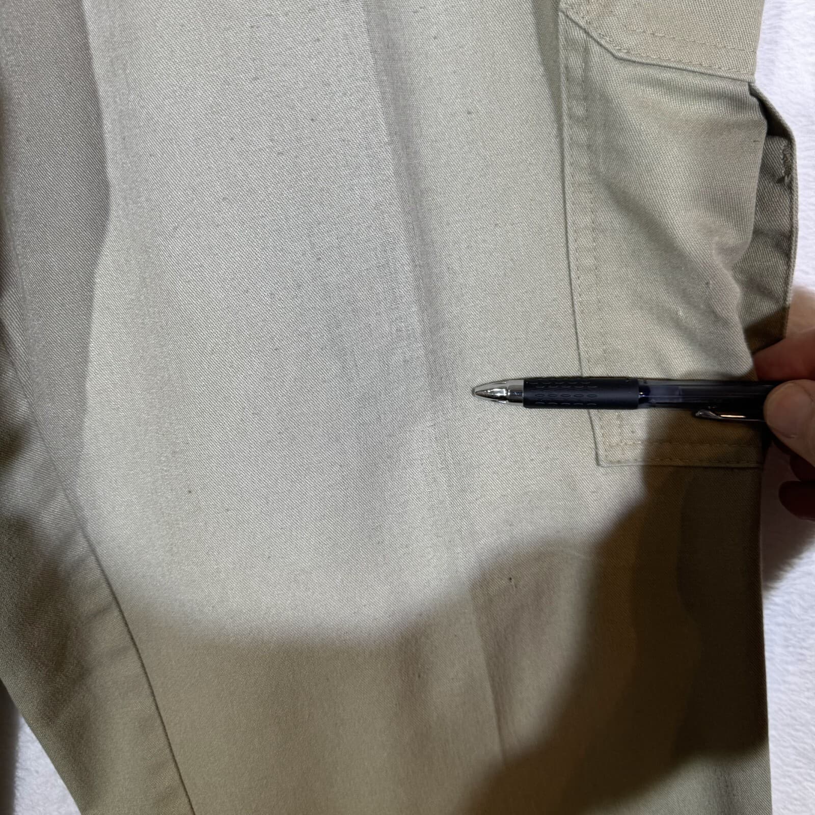 Dickies Men’s Khaki Canvas Cargo Pants – Size 42 × 32, High‑Rise, Lightweight - Thumbnail 6