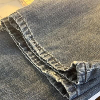 Levis 514 Jeans Mens 36x34 Blue Medium Wash Straight Leg Denim Low Rise - Thumbnail 7