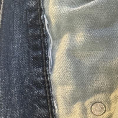 Levis 514 Jeans Mens 36x34 Blue Medium Wash Straight Leg Denim Low Rise - Thumbnail 5