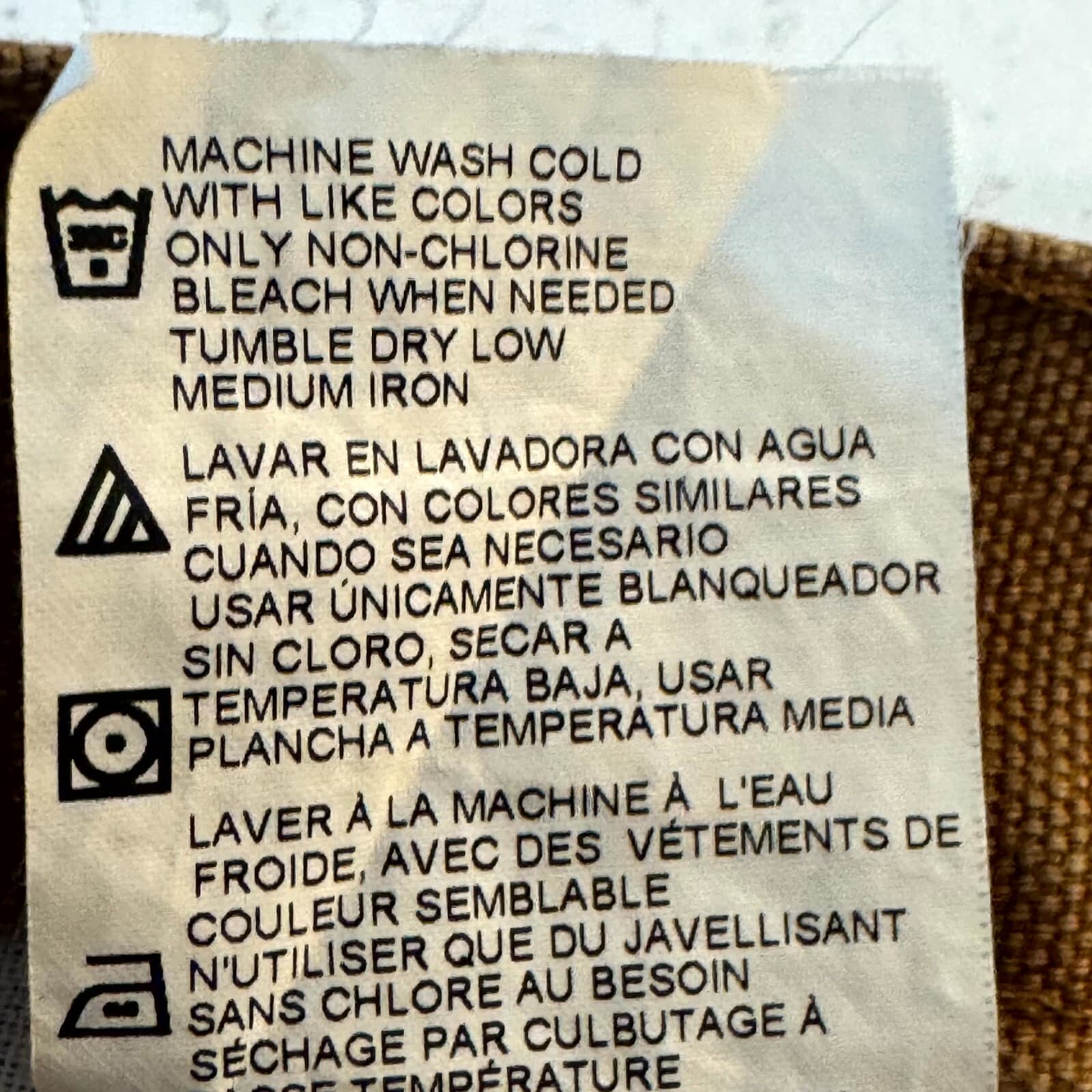 Dickies Men’s Carpenter Jeans 34x30 Brown Denim Mid-Rise Straight Leg - Thumbnail 9