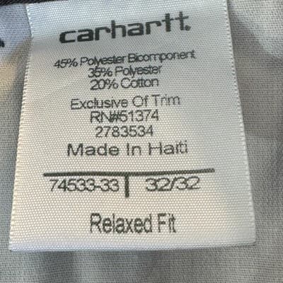 Carhartt Pants Mens 32x32 Relaxed Fit Ripstop Utility Workwear Stain Patched - Thumbnail 9