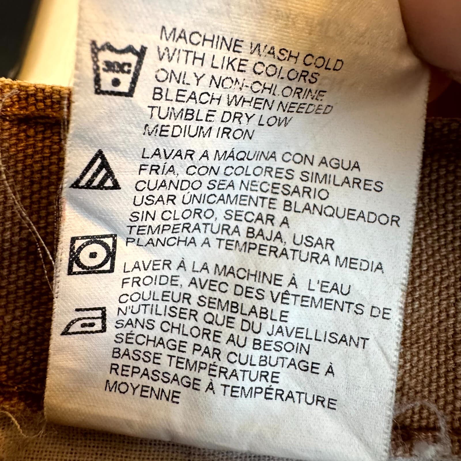 Dickies Carpenter Jeans Men’s 34x32 Brown Denim Relaxed Fit Straight Leg - Thumbnail 12