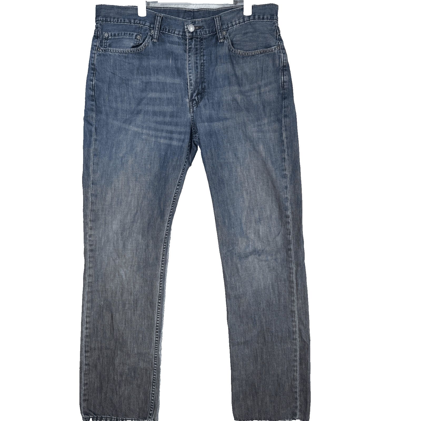 Levis 514 Jeans Mens 36x34 Blue Medium Wash Straight Leg Denim Low Rise - Image 1