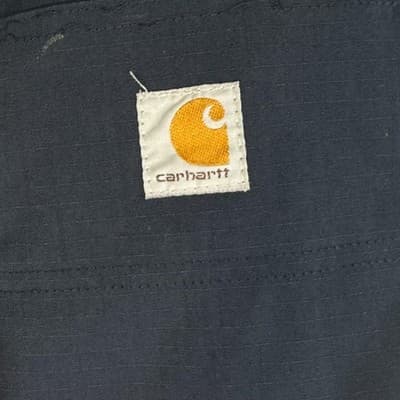 Carhartt Pants Mens 34x29 Navy Ripstop Relaxed Fit Workwear Utility Stain Zip - Thumbnail 8