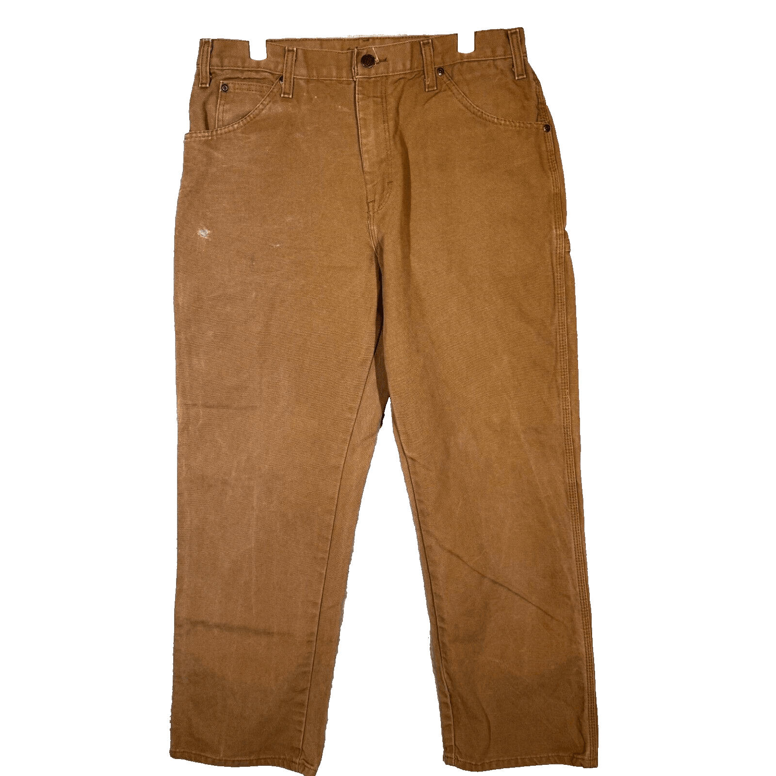 Dickies Men’s Carpenter Jeans 34x30 Brown Denim Mid-Rise Straight Leg - Image 1