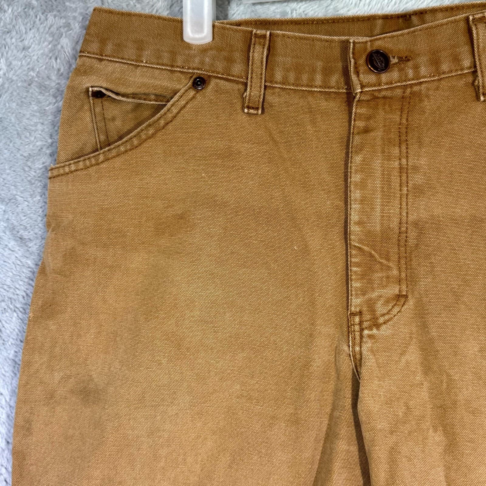 Dickies Carpenter Jeans Men’s 34x32 Brown Denim Relaxed Fit Straight Leg - Thumbnail 3