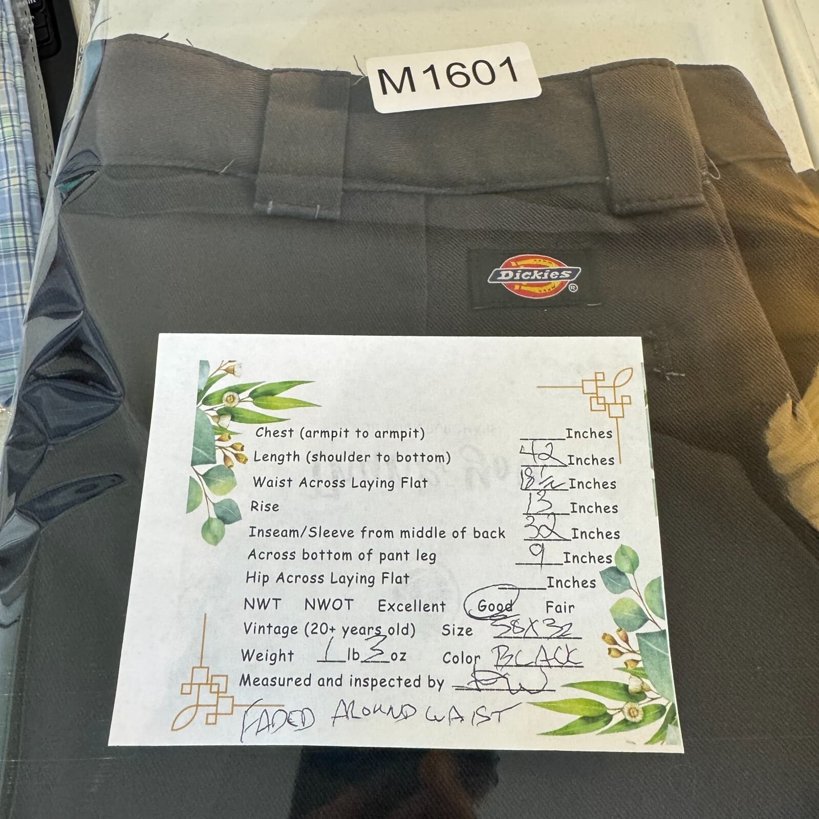 Dickies Men's Cargo Pants 38 X 30 Grey Polyester Pockets Outdoor M1601 - Thumbnail 8