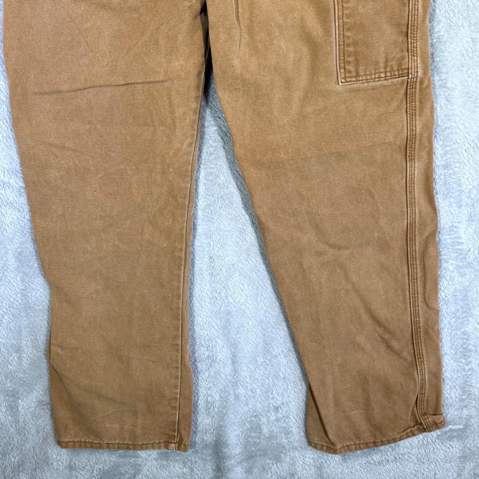 Dickies Carpenter Jeans Men’s 34x32 Brown Denim Relaxed Fit Straight Leg - Thumbnail 8