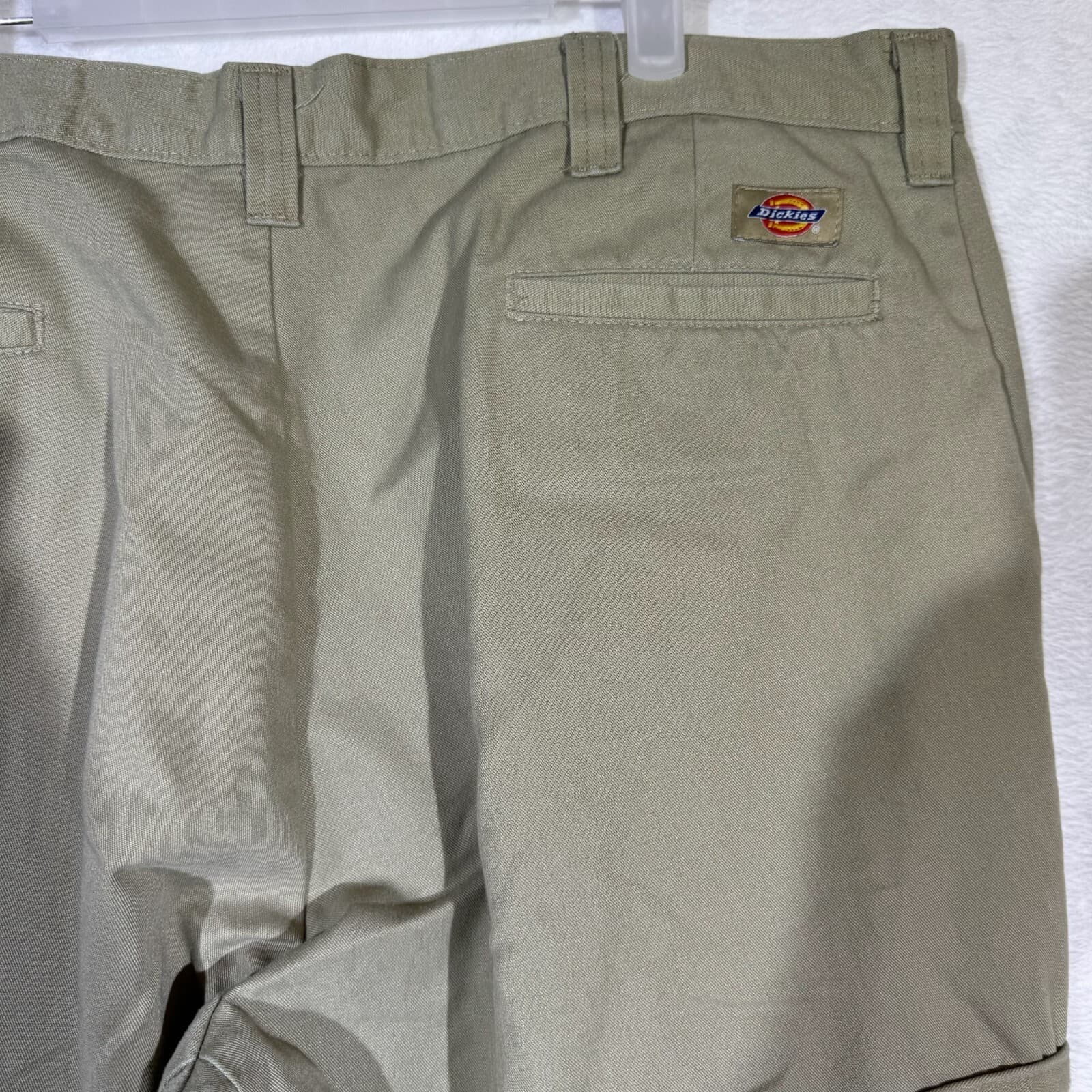 Dickies Men’s Khaki Canvas Cargo Pants – Size 42 × 32, High‑Rise, Lightweight - Thumbnail 11