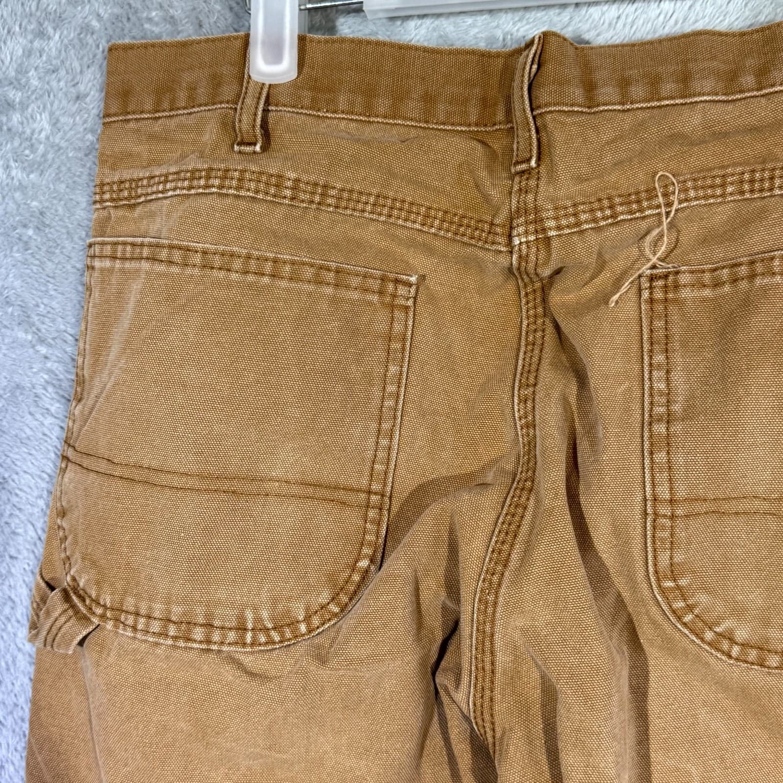 Dickies Carpenter Jeans Men’s 34x32 Brown Denim Relaxed Fit Straight Leg - Thumbnail 6