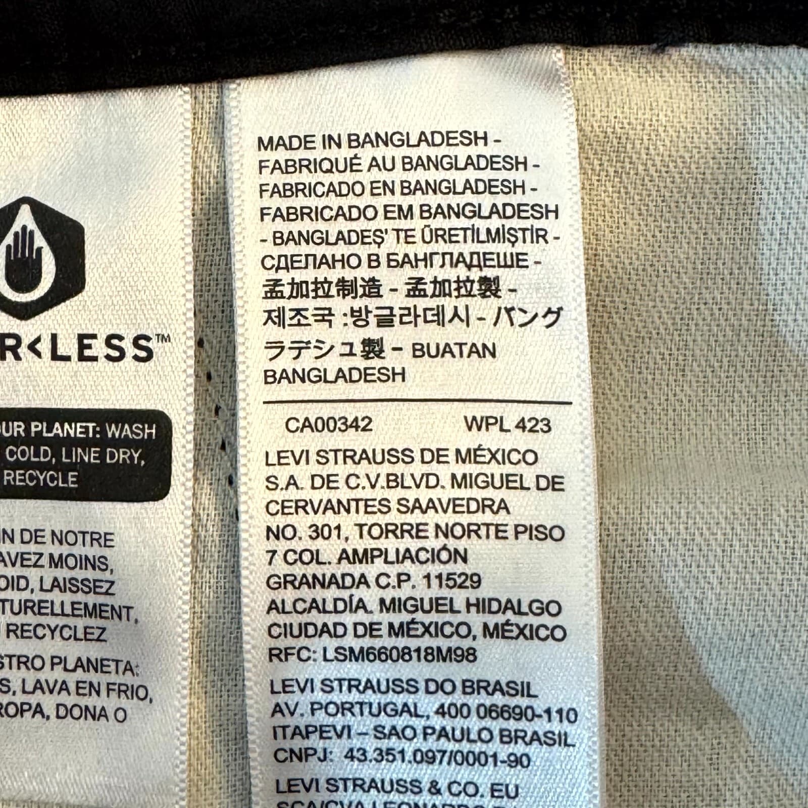 Levi’s Men’s Cargo Shorts 40 Black 100% Cotton High-Rise Zip Fly Workwear Casual - Thumbnail 5