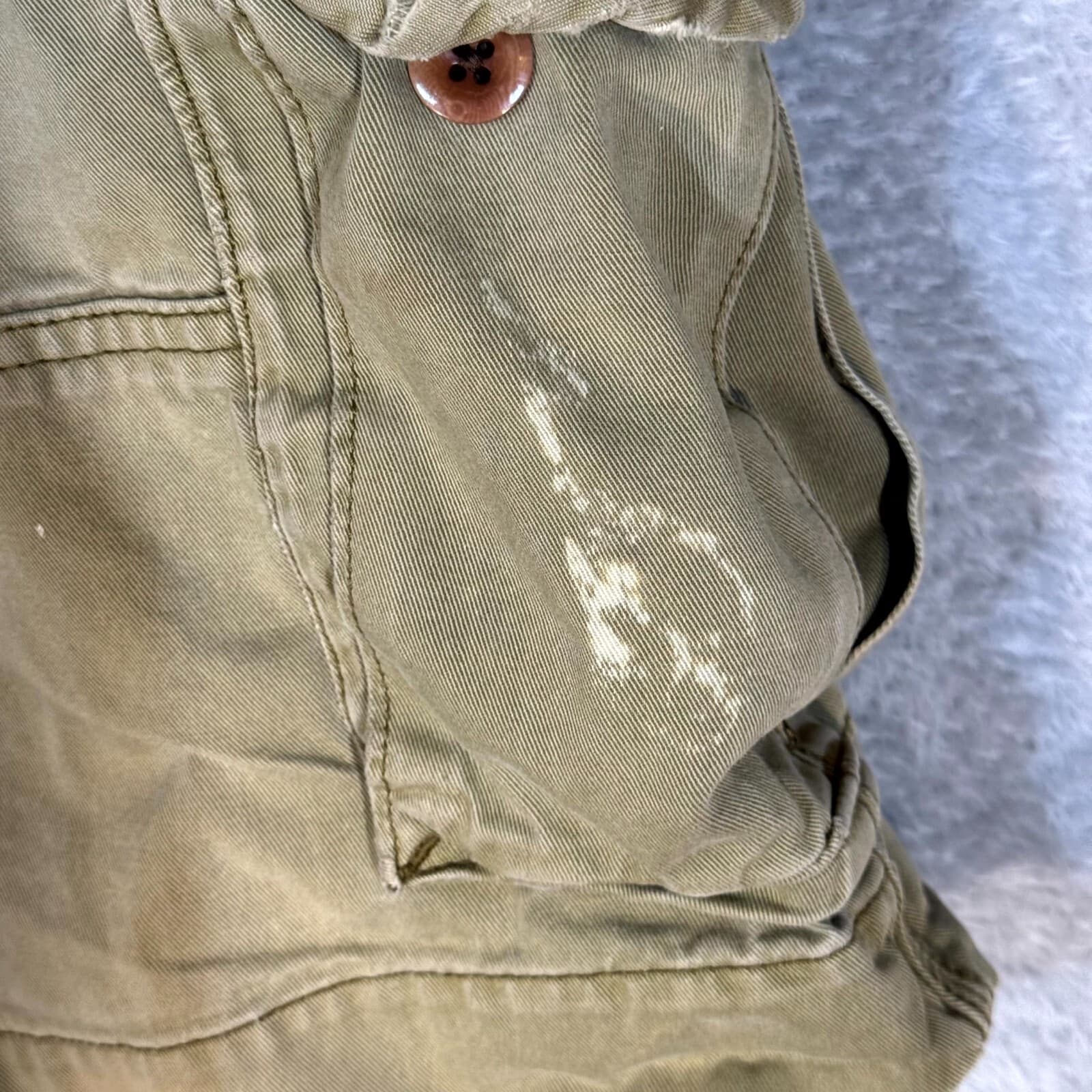 Polo Ralph Lauren Cargo Shorts Men 32 Tan Cotton Mid Rise Utility Casual Preppy - Thumbnail 3