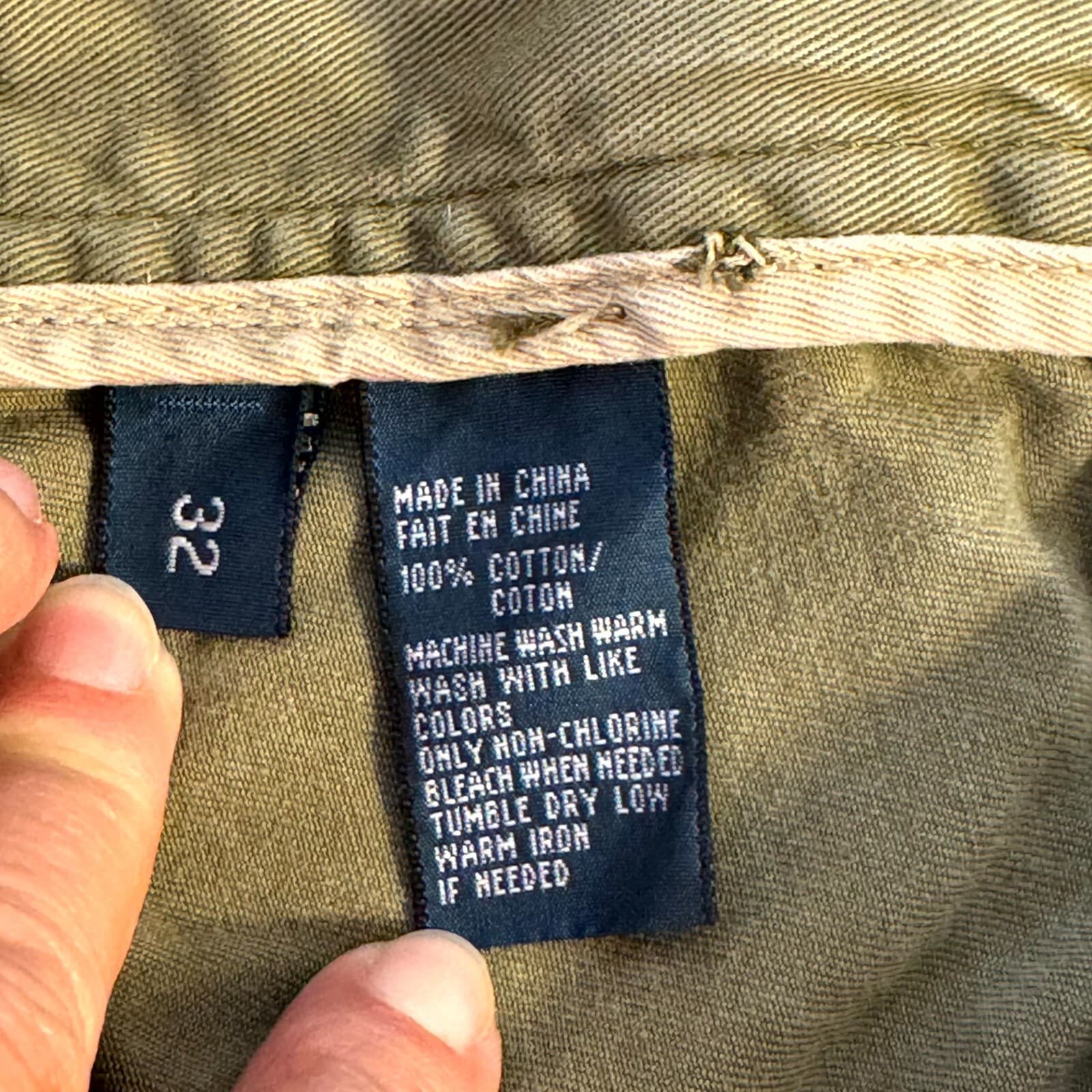 Polo Ralph Lauren Cargo Shorts Men 32 Tan Cotton Mid Rise Utility Casual Preppy - Thumbnail 7