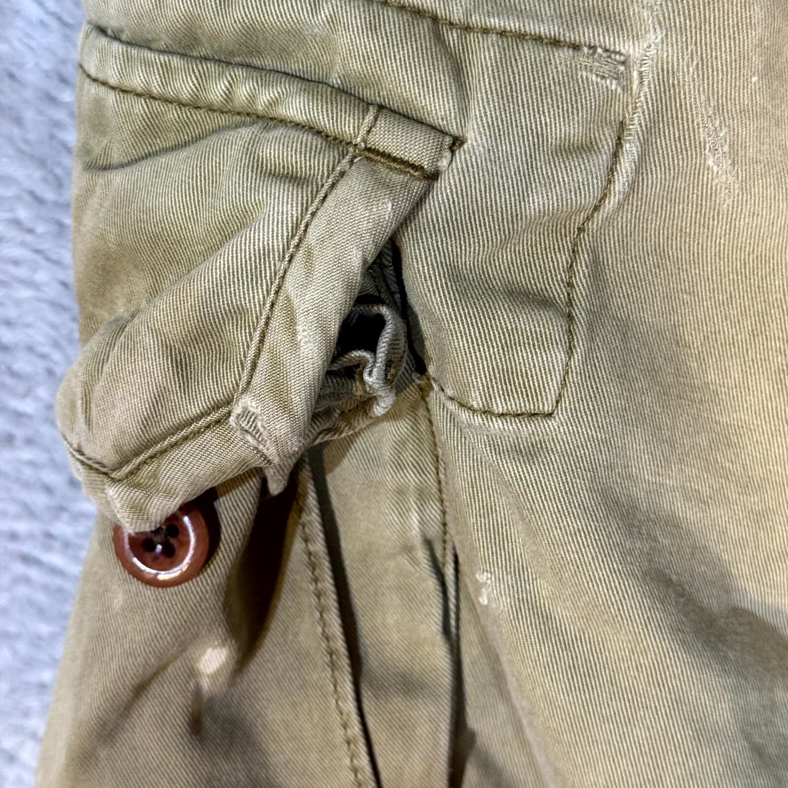 Polo Ralph Lauren Cargo Shorts Men 32 Tan Cotton Mid Rise Utility Casual Preppy - Thumbnail 4