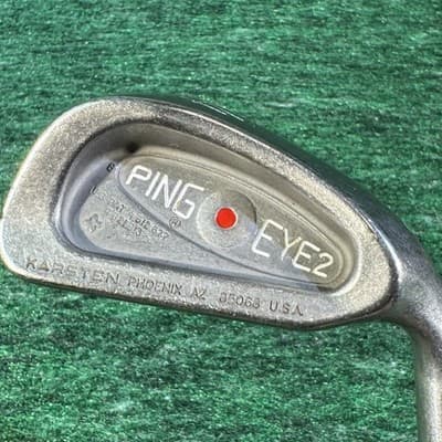 Vintage PING Eye 2 - 4 Iron Red Dot Golf Club Karsten USA ZZ Lite Steel Shaft RH - Image 1