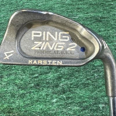 Ping Zing 2 4 Iron RH Karsten USA JZ Steel Shaft Vintage Black Dot - Image 1