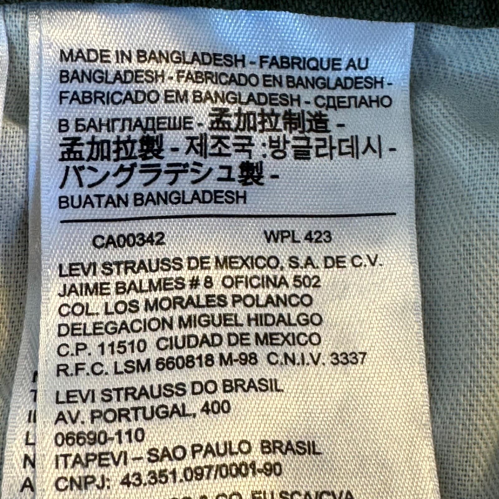 Levi's Carrier Cargo Shorts Men 40 Olive Green Cotton Workwear Zip Fly Durable - Thumbnail 12