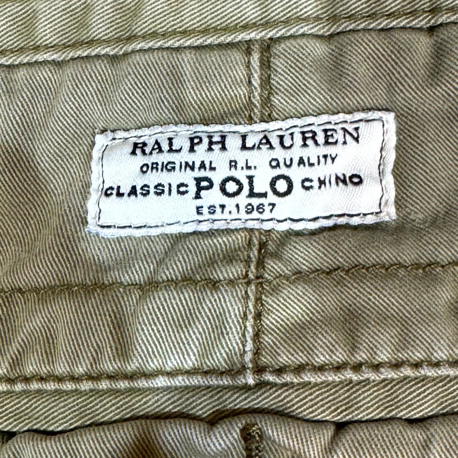 Polo Ralph Lauren Cargo Shorts Men 32 Tan Cotton Mid Rise Utility Casual Preppy - Thumbnail 5