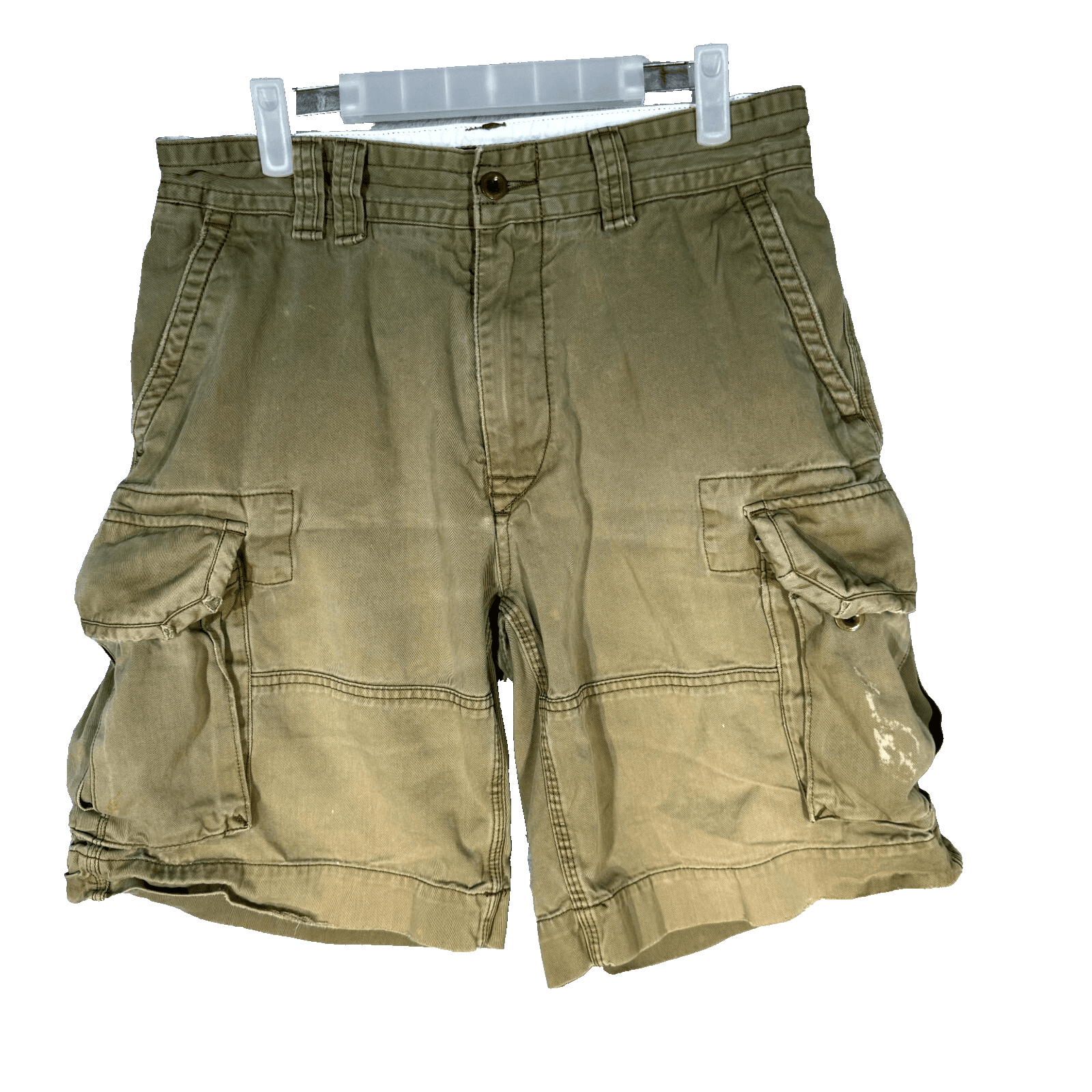 Polo Ralph Lauren Cargo Shorts Men 32 Tan Cotton Mid Rise Utility Casual Preppy - Image 1