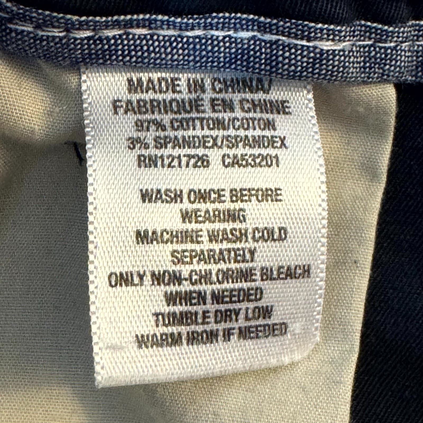 Levi's 569 Men's Shorts 40 Blue Denim High-Rise 5-Pocket Loose Fit - Thumbnail 3