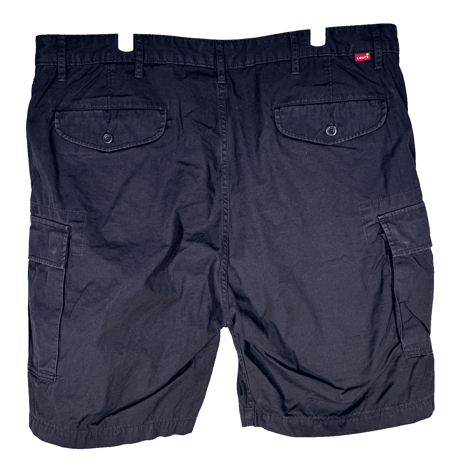 Levi’s Men’s Cargo Shorts 40 Black 100% Cotton High-Rise Zip Fly Workwear Casual - Thumbnail 2