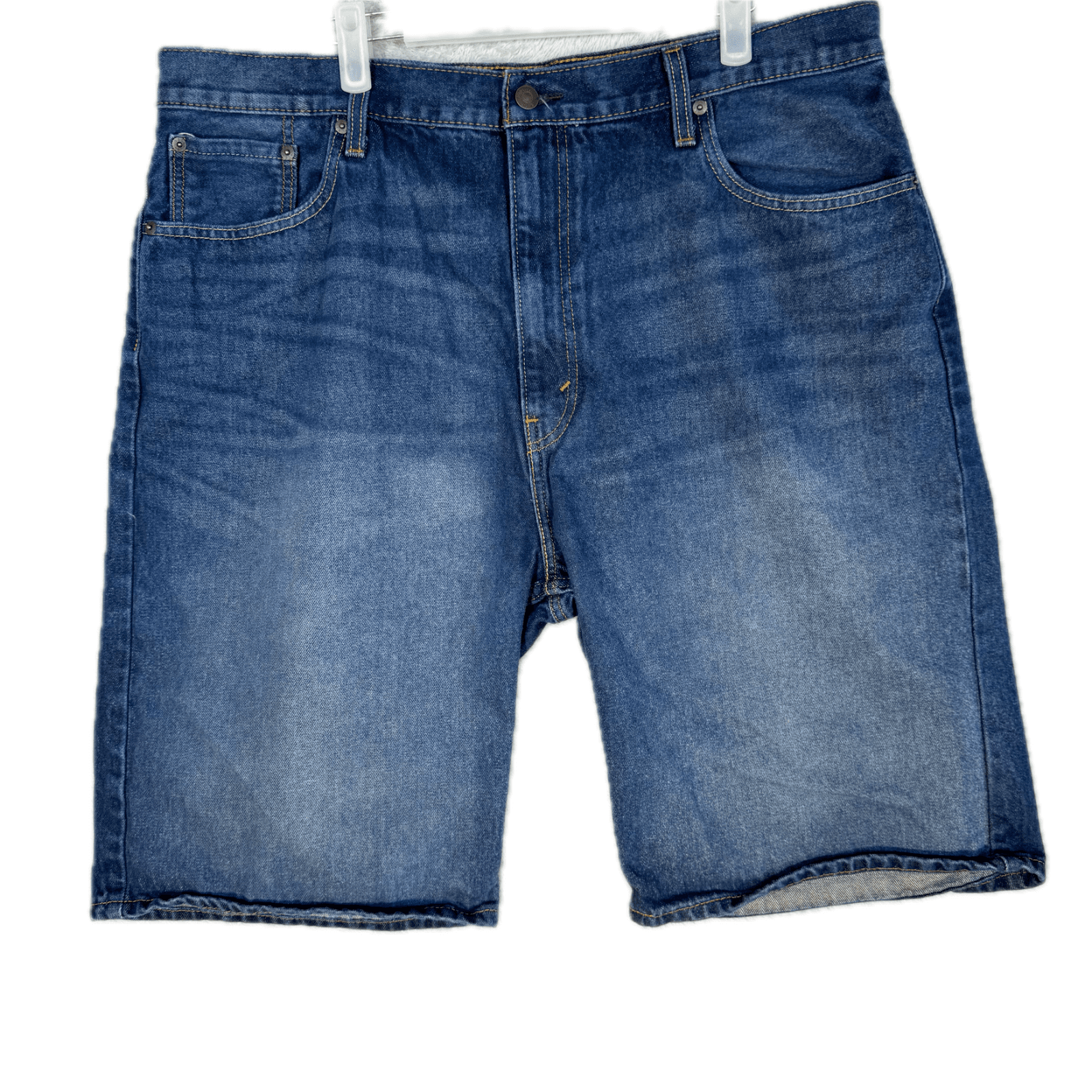 Levi's 569 Men's Shorts 40 Blue Denim High-Rise Loose Fit 5-Pocket - Image 1