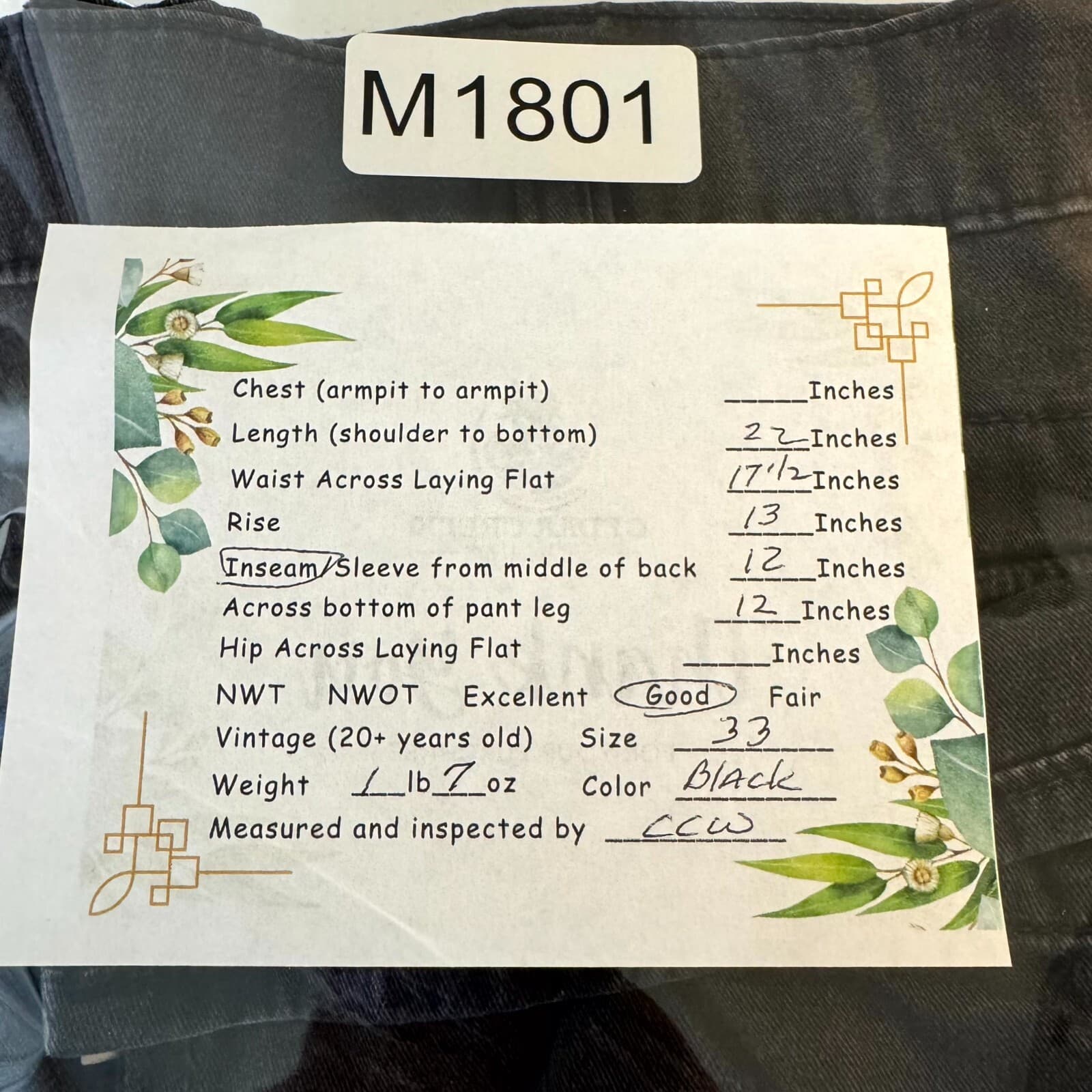 Levi's Cargo Shorts Men's 33 Black High-Rise Classic Utility Pockets Durable - Thumbnail 7